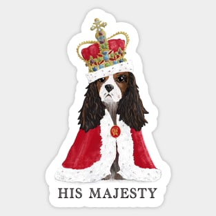 His Majesty King Charles Fun Coronation Souvenir cream Sticker